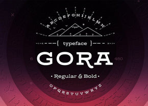 Typeface Gora regular